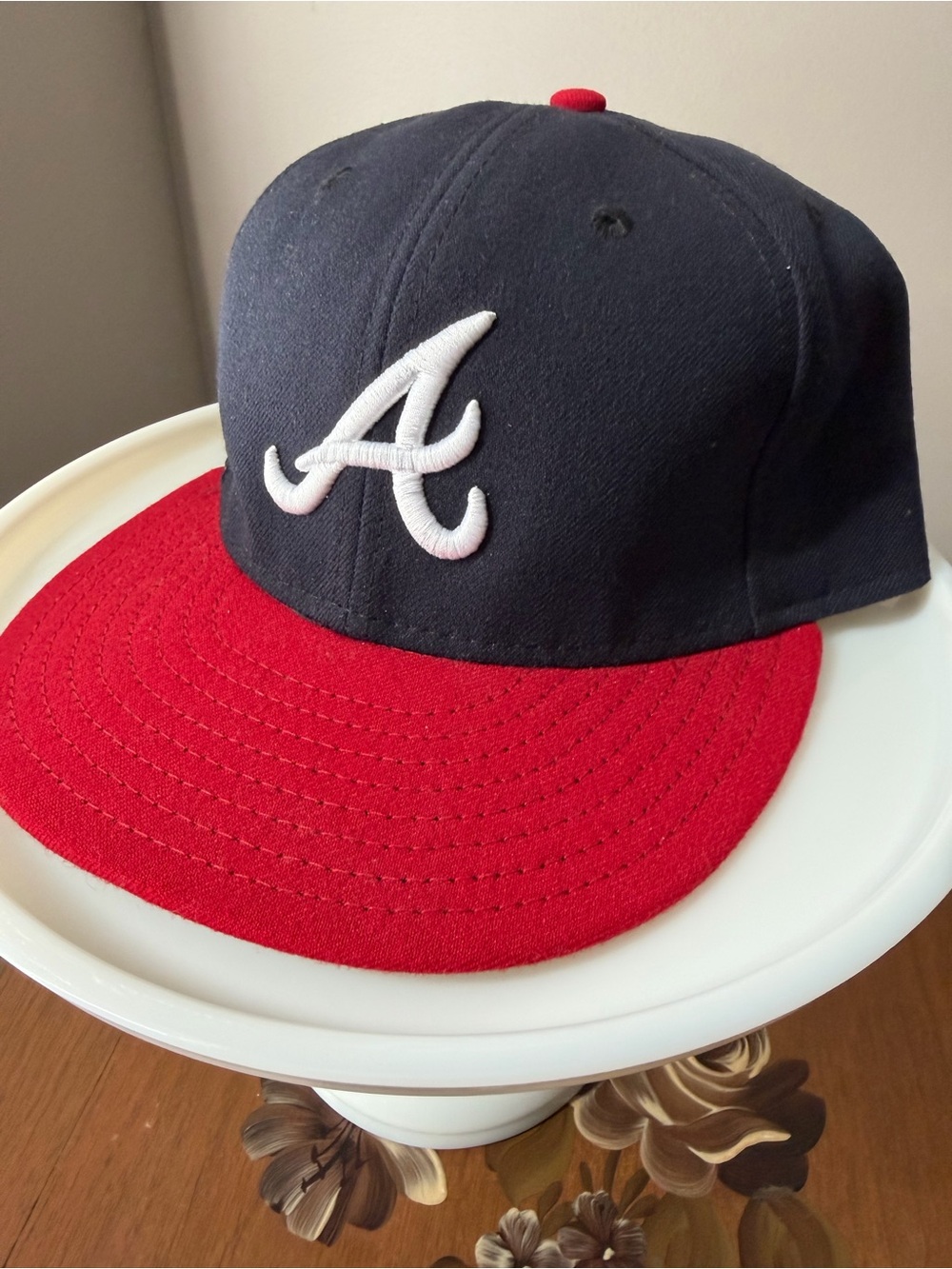 NWT New Era Atlanta Braves 59FIFTY Fitted Hat - Size 7.5